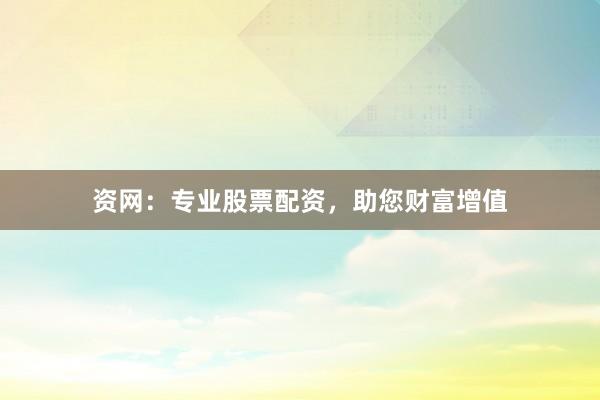 资网：专业股票配资，助您财富增值
