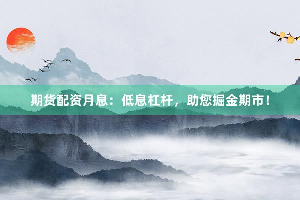 期货配资月息：低息杠杆，助您掘金期市！