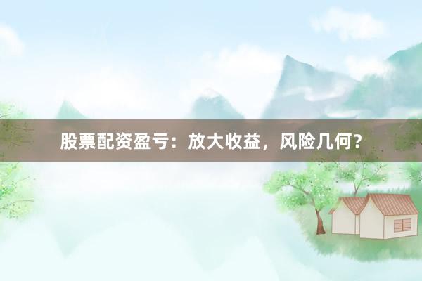 股票配资盈亏：放大收益，风险几何？