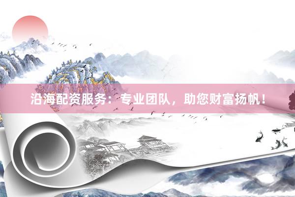 沿海配资服务：专业团队，助您财富扬帆！