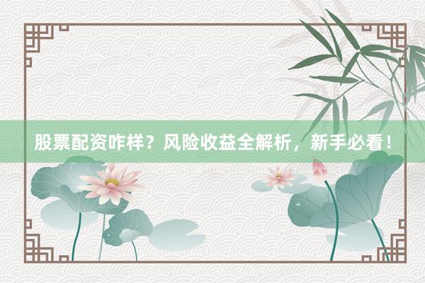 股票配资咋样？风险收益全解析，新手必看！