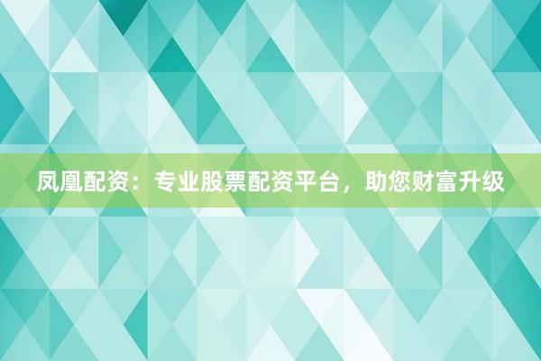 凤凰配资：专业股票配资平台，助您财富升级