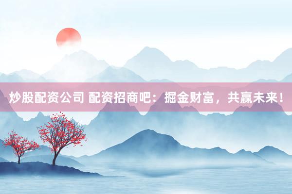 炒股配资公司 配资招商吧：掘金财富，共赢未来！