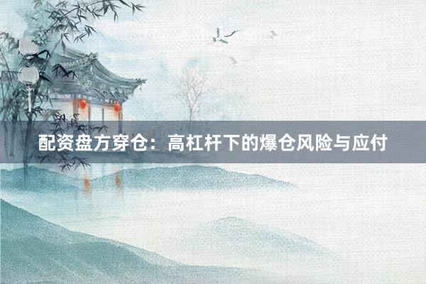 配资盘方穿仓：高杠杆下的爆仓风险与应付