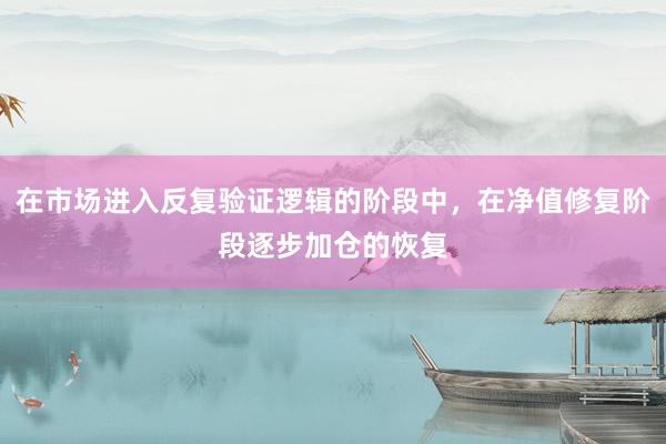 在市场进入反复验证逻辑的阶段中，在净值修复阶段逐步加仓的恢复