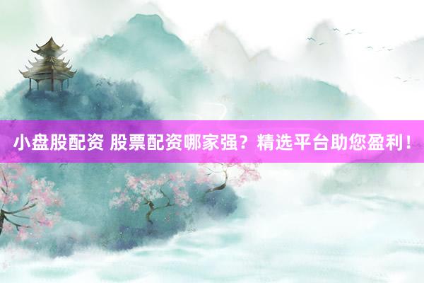 小盘股配资 股票配资哪家强？精选平台助您盈利！